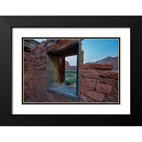 Lees Ferry-Vermilion Cliffs National Monument-Arizona-USA Black Modern Wood Framed Art Print with Double Matting by Fitzharris, Tim
