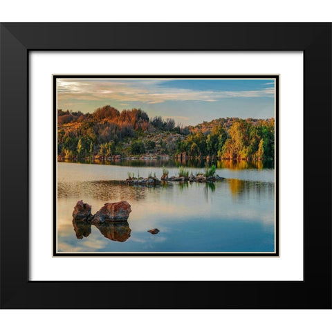 Inks Lake State Park-Texas-USA Black Modern Wood Framed Art Print with Double Matting by Fitzharris, Tim