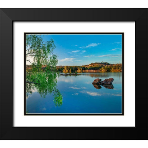 Inks Lake State Park-Texas-USA Black Modern Wood Framed Art Print with Double Matting by Fitzharris, Tim