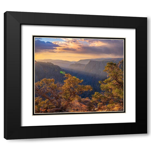 Tomichi Point-Black Canyon of the Gunnison National Park-Colorado Black Modern Wood Framed Art Print with Double Matting by Fitzharris, Tim