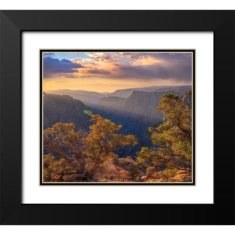 Tomichi Point-Black Canyon of the Gunnison National Park-Colorado Black Modern Wood Framed Art Print with Double Matting by Fitzharris, Tim