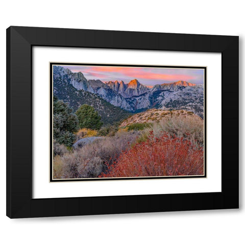 Mount Whitney-Sequoia National Park-California-USA Black Modern Wood Framed Art Print with Double Matting by Fitzharris, Tim