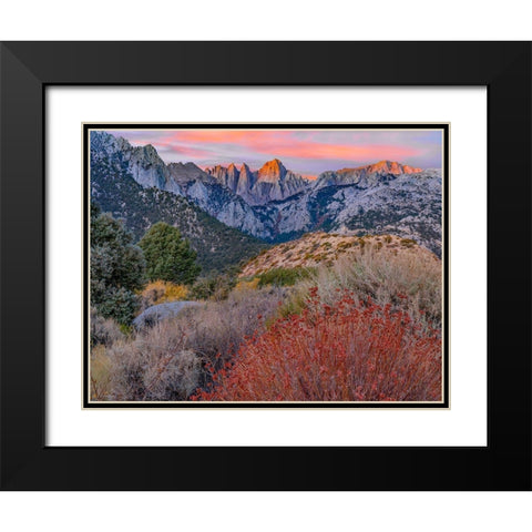 Mount Whitney-Sequoia National Park-California-USA Black Modern Wood Framed Art Print with Double Matting by Fitzharris, Tim