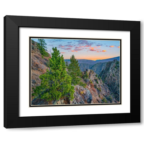 Tomichi Point-Black Canyon of the Gunnison National Park-Colorado Black Modern Wood Framed Art Print with Double Matting by Fitzharris, Tim