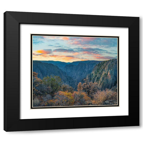 Tomichi Point-Black Canyon of the Gunnison National Park-Colorado Black Modern Wood Framed Art Print with Double Matting by Fitzharris, Tim