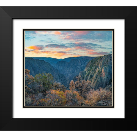 Tomichi Point-Black Canyon of the Gunnison National Park-Colorado Black Modern Wood Framed Art Print with Double Matting by Fitzharris, Tim