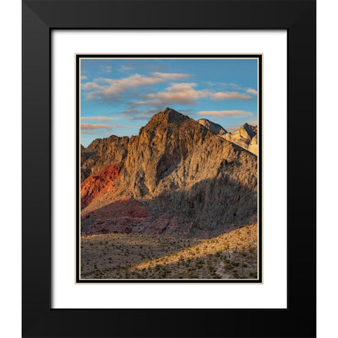 Calico Hills-Red Rock canyon National Conservation Area-Nevada Black Modern Wood Framed Art Print with Double Matting by Fitzharris, Tim
