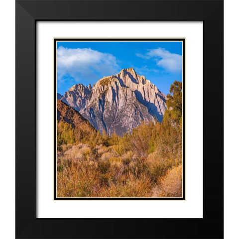 Lone Pine Peak from Tuttle Creek-Sierra Nevada-California-USA Black Modern Wood Framed Art Print with Double Matting by Fitzharris, Tim