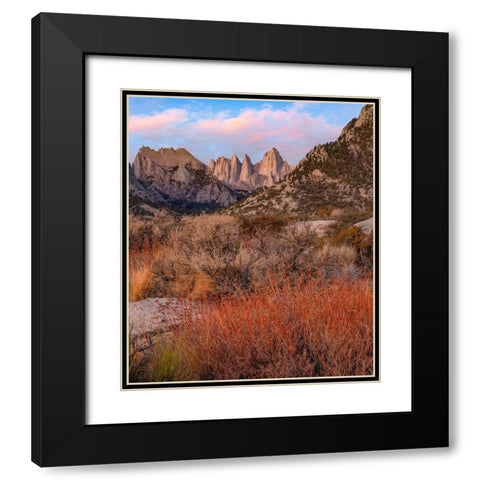 Mount Whitney-Eastern Sierra Nevada-California-USA Black Modern Wood Framed Art Print with Double Matting by Fitzharris, Tim