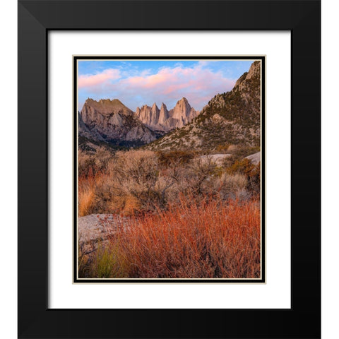 Mount Whitney-Eastern Sierra Nevada-California-USA Black Modern Wood Framed Art Print with Double Matting by Fitzharris, Tim