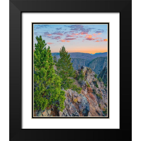 Tomichi Point-Black Canyon of the Gunnison National Park-Colorado Black Modern Wood Framed Art Print with Double Matting by Fitzharris, Tim