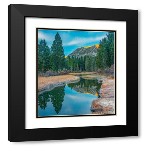 Rock Creek. Inyo National Forest-California-USA Black Modern Wood Framed Art Print with Double Matting by Fitzharris, Tim