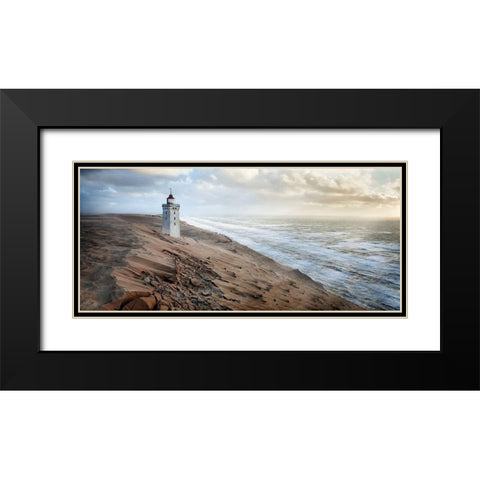 Crack in time II Black Modern Wood Framed Art Print with Double Matting by Hubrich, Jorg