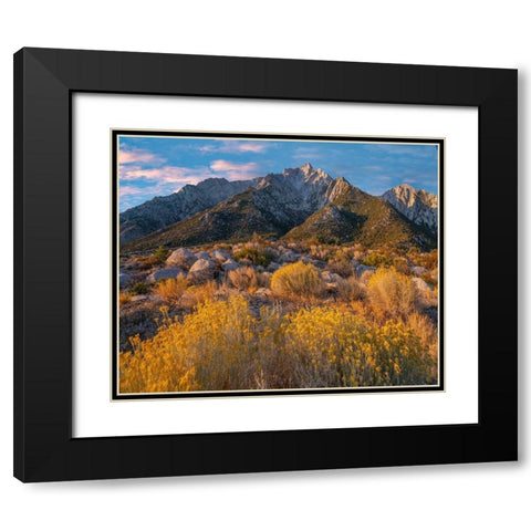 Lone Pine Peak-Eastern Sierra-California-USA Black Modern Wood Framed Art Print with Double Matting by Fitzharris, Tim