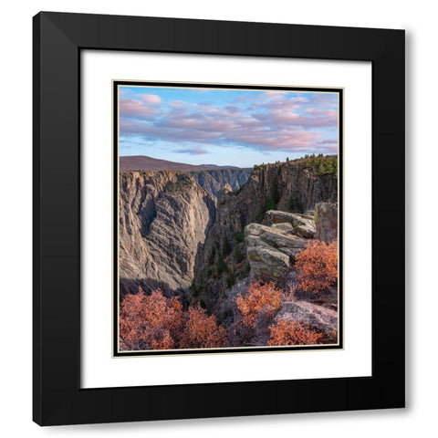 Devils Overlook-Black Canyon of the Gunnison National Park Black Modern Wood Framed Art Print with Double Matting by Fitzharris, Tim