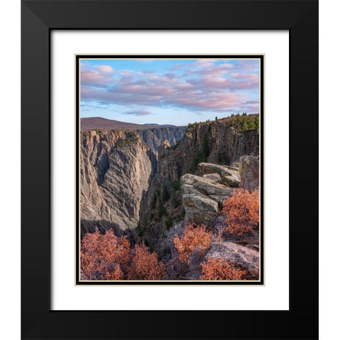 Devils Overlook-Black Canyon of the Gunnison National Park Black Modern Wood Framed Art Print with Double Matting by Fitzharris, Tim