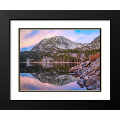 Lake Sierra Nevada Black Modern Wood Framed Art Print with Double Matting by Fitzharris, Tim