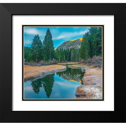 Rock Creek. Inyo National Forest-California-USA Black Modern Wood Framed Art Print with Double Matting by Fitzharris, Tim