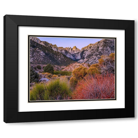 Mount Whitney-Sequoia National Park Inyo-National Forest-California Black Modern Wood Framed Art Print with Double Matting by Fitzharris, Tim