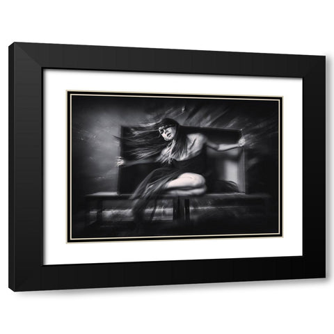 out of the box Black Modern Wood Framed Art Print with Double Matting by Marantica, Rengga