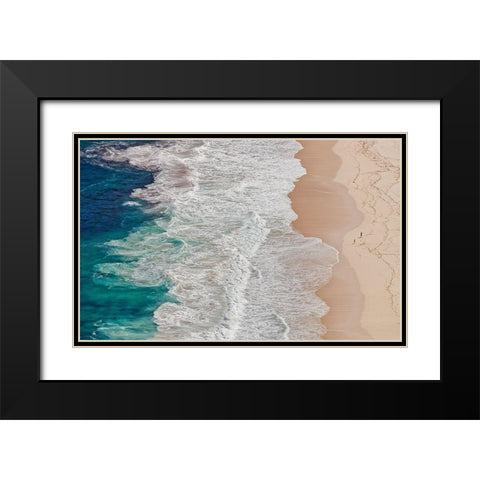 Where the Ocean Ends... Black Modern Wood Framed Art Print with Double Matting by Feldtkeller, Andreas