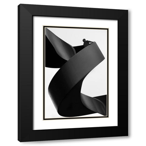 Moving Still Black Modern Wood Framed Art Print with Double Matting by Abrantes, Paulo