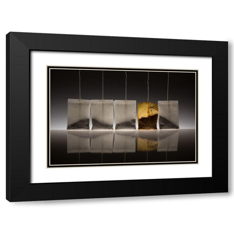 Teascape Black Modern Wood Framed Art Print with Double Matting by De Kogel, Wieteke