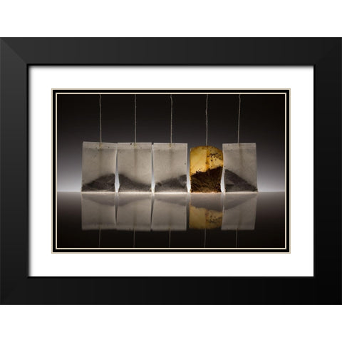 Teascape Black Modern Wood Framed Art Print with Double Matting by De Kogel, Wieteke