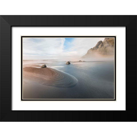 Dreamland Black Modern Wood Framed Art Print with Double Matting by Kravanja, Jure