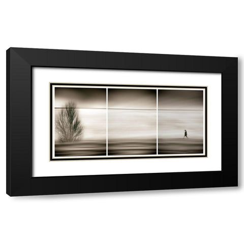 Seeking the invisible Black Modern Wood Framed Art Print with Double Matting by Abrantes, Paulo