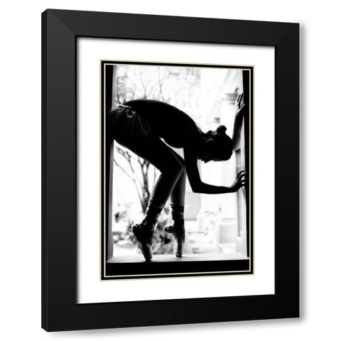 Lorn Black Modern Wood Framed Art Print with Double Matting by Osorio, Melissa