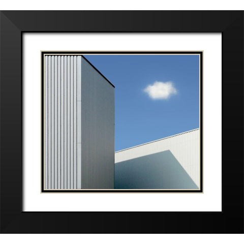 Cloud Black Modern Wood Framed Art Print with Double Matting by Van Maastricht, Henk
