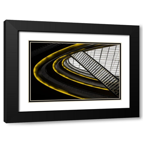 On higher level ... Black Modern Wood Framed Art Print with Double Matting by Claes, Gilbert