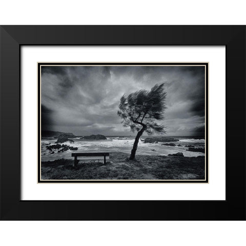 Today no one Black Modern Wood Framed Art Print with Double Matting by Lastra, Mikel