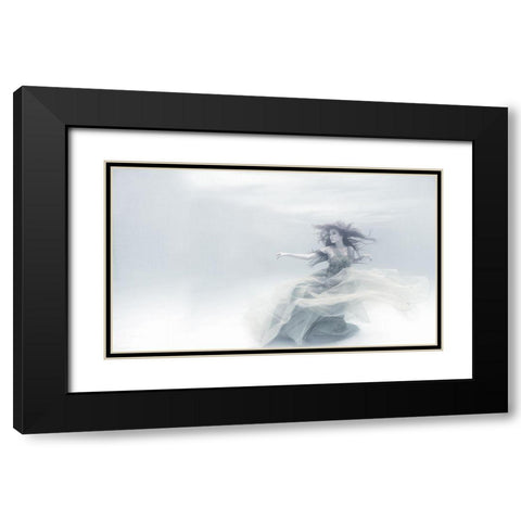 shape of a sound Black Modern Wood Framed Art Print with Double Matting by Afandi, Yusuf