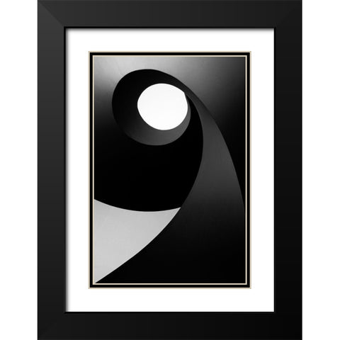Time for Light Black Modern Wood Framed Art Print with Double Matting by Abrantes, Paulo