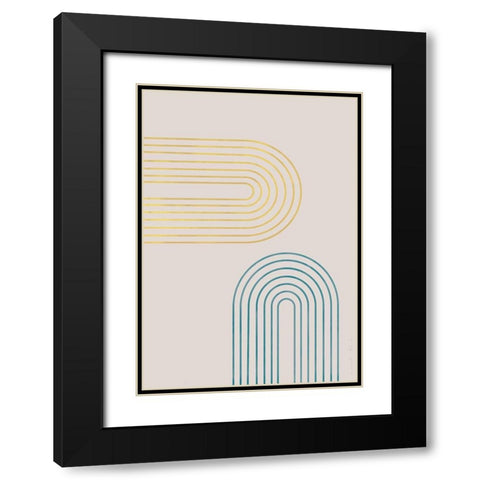 Archs in Spring Black Modern Wood Framed Art Print with Double Matting by Artographie Studio