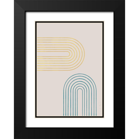 Archs in Spring Black Modern Wood Framed Art Print with Double Matting by Artographie Studio