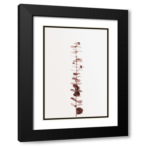 Eucalyptus Copper No 01 Black Modern Wood Framed Art Print with Double Matting by Artographie Studio