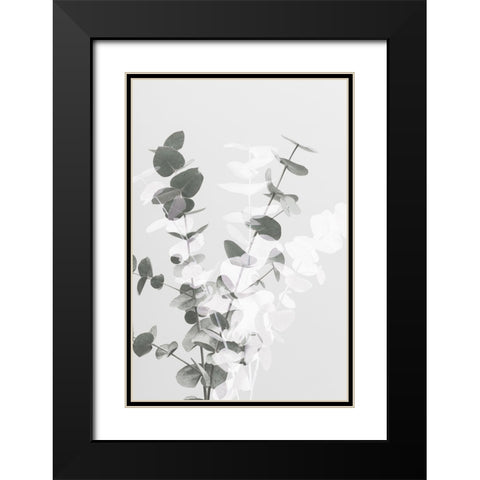 Eucalyptus Creative 08 Black Modern Wood Framed Art Print with Double Matting by Artographie Studio