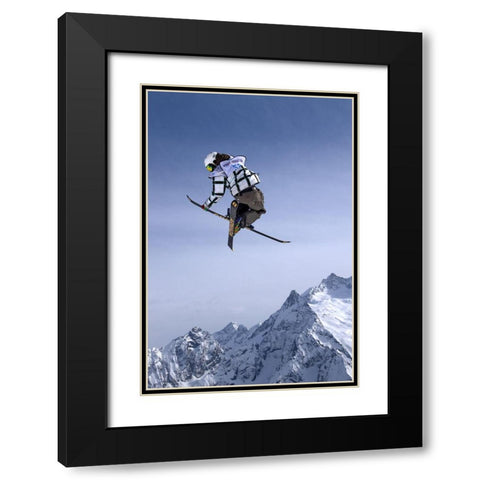 Higher than the Mountains Black Modern Wood Framed Art Print with Double Matting by Alaberdov, Arsen