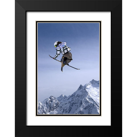 Higher than the Mountains Black Modern Wood Framed Art Print with Double Matting by Alaberdov, Arsen