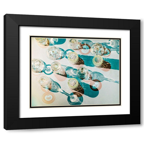 Fragile Shapes Black Modern Wood Framed Art Print with Double Matting by Valentina Patrascoiu, Monica