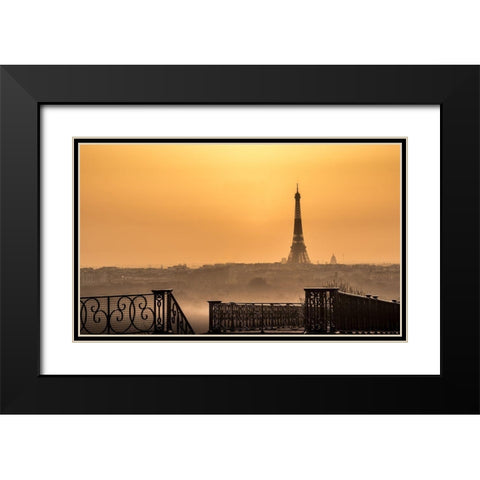 The Awakening of the Iron Lady Black Modern Wood Framed Art Print with Double Matting by Pacifico