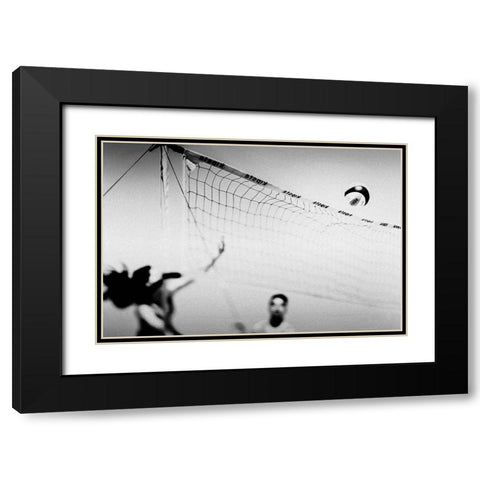 Set Point Black Modern Wood Framed Art Print with Double Matting by Correia, Rui