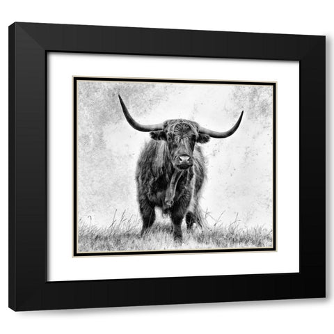 La force Black Modern Wood Framed Art Print with Double Matting by Pecqueux, Stephane