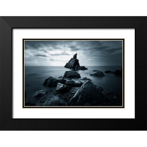 Life on Earth Black Modern Wood Framed Art Print with Double Matting by Giani, Cristiano