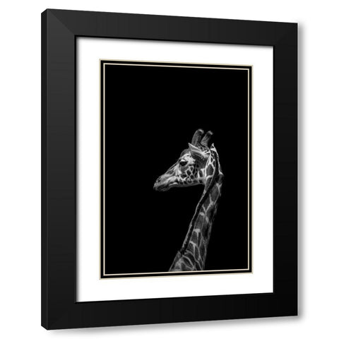 Im not Happy Black Modern Wood Framed Art Print with Double Matting by Ma, Frank
