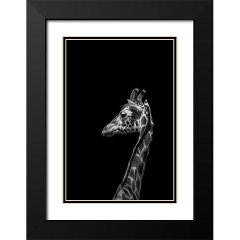 Im not Happy Black Modern Wood Framed Art Print with Double Matting by Ma, Frank