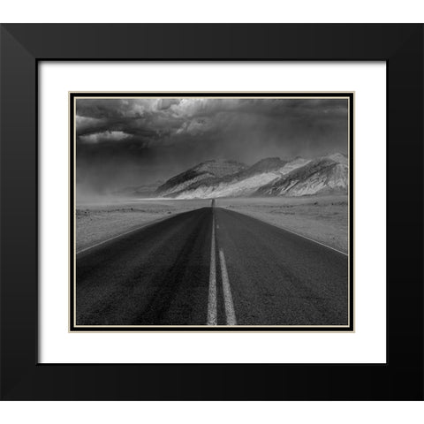 Desert Highway Black Modern Wood Framed Art Print with Double Matting by Darby, Rob